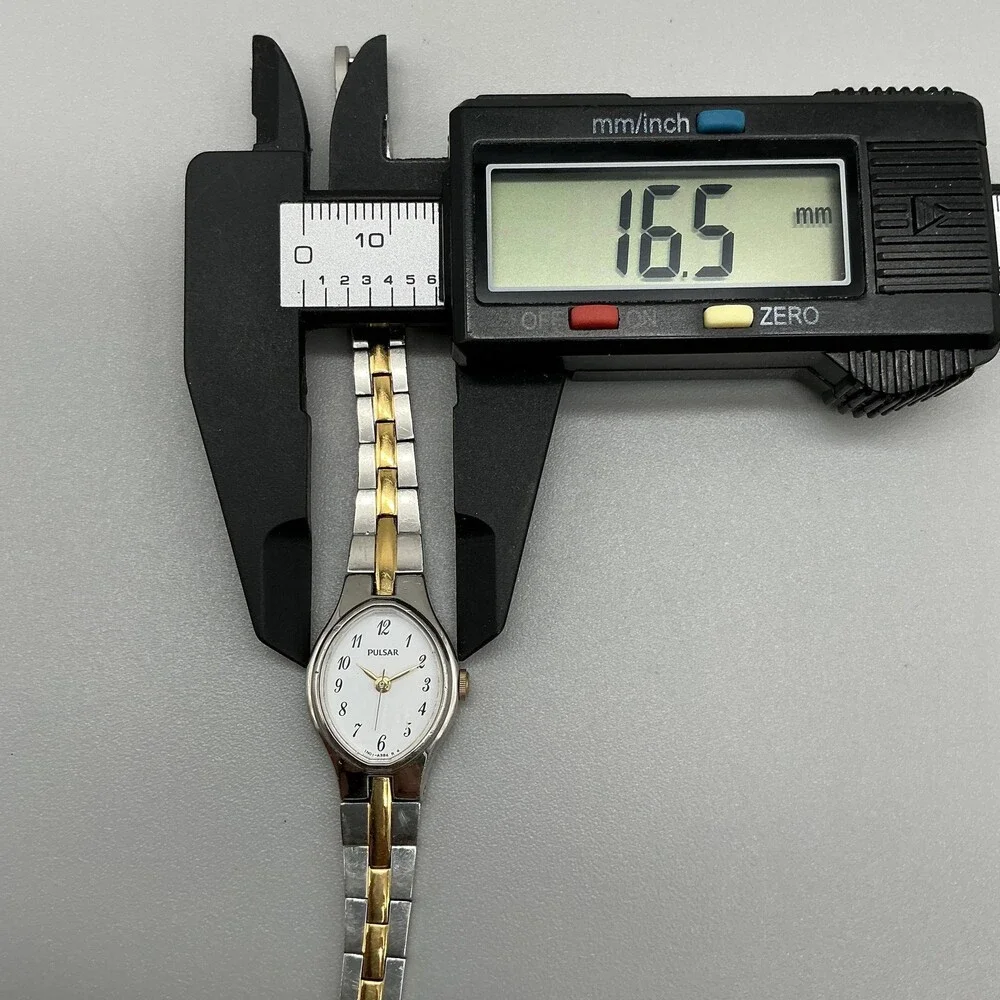 Pulsar Womens Watch 17mm Two Tone Stainless 1N01-X098 New Battery 6.75